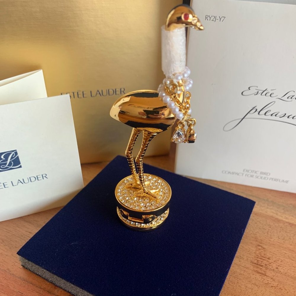 Estee Lauder Pleasures Exotic Bird Solid Perfume Compact (2017)